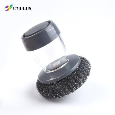 China High Quality Sustainable Cleaning Brush Dishwasher Brush With Handel And Ball For Pot/Pan/Dish for sale