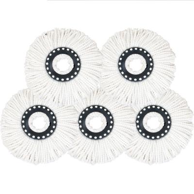 China Durable Custom Easy Wring Mop Head Pads Spin Mop Refill Microfiber for sale