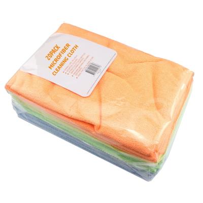 China Small Microfiber Cleaning Cloth Towel Eco-friendly Sustainable Microfiber Towel Washable For House Cleaning for sale