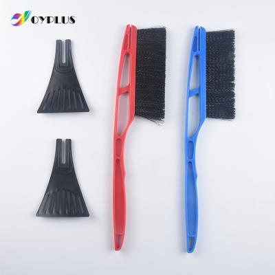 China Custom Made Eco-Friendly Long Handled Plastic Shovel Broom Window Car Snow Brush Ice Scraper Detachable Snow Scraper for sale