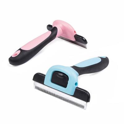 China New Viable Wholesale Supplies Styling Tool Deshedding Pet Hair Brush Remover Cat Dog Brush Comb Pet Grooming Brush for sale