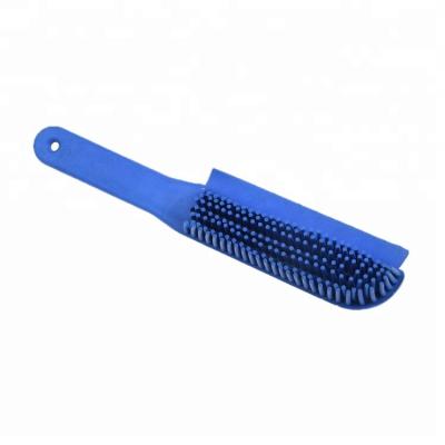 China Viable Pet Grooming Tool Soft Rubber Handle Pet Massage Hair Washing Brush for sale