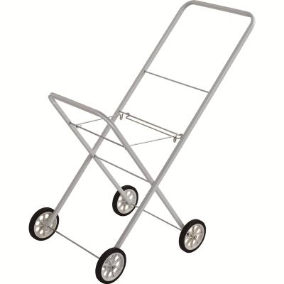 China Modern Wireking Home Use Metal Square Shape Tube Laundry Cart With Wheels for sale