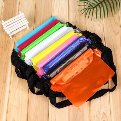 China RS522 Water Proof PVC Three-Layer Sealed Waterproof PC Mobile Phone Tablet Bag Waist Bag Outdoor Sports Belt Bag for sale