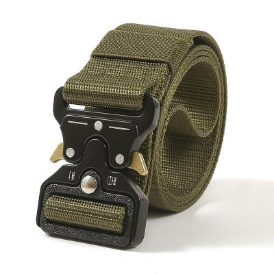 China RS138 All-match men's cobra belt lengthened tactical canvas pants belt youth 2022 fashionable nylon belt for sale