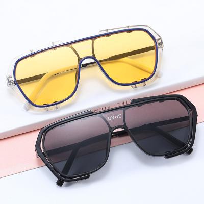 China Other RS285 white women thin glass frame Korean sunglasses large driving trend sunglasses for sale