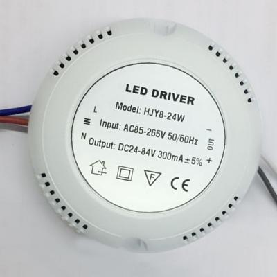 China 3000V Gr041 8-24w High Voltage Plastic Lamp Drive Power Shell Round Panel Light Ceiling Led Drive Power for sale