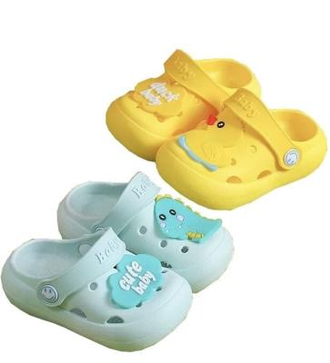 China Breathable Kids Summer Customized Durable Baby Sandal With Spring Hole Child Sandals Clog Shoes Slippers for sale