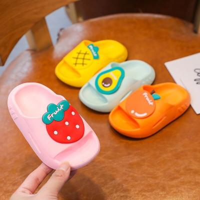 China Summer Slippers Girls Cartoon Comfortable Breathable Soft Bottom Home Bathroom Sandals Children Male Baby Shoes for sale