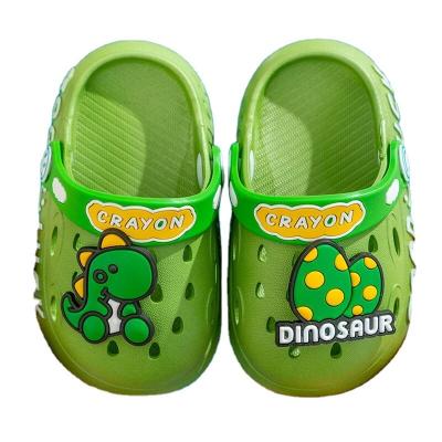 China Breathable Children's Sandals Summer Wrapped Key Hole Anti-slip Shoes Small Baby Cartoon Beach Shoes for sale