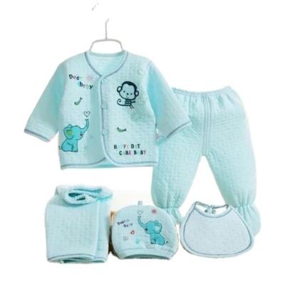 China Breathable Newborn Baby Gift Box Set Baby Christmas Clothes 100% Cotton Infant Organic 5 Pics In Total for sale