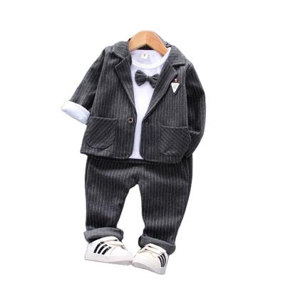 China Spring and autumn casual children's gentleman's vest + long sleeve shirt + suit pants three-piece set for sale