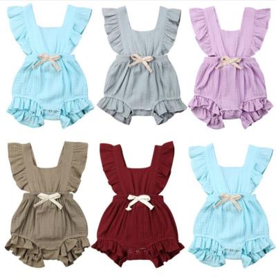 China Luxury Baby Rompers Free Sample 100% Newborn Baby Clothes Purorigin Baby Romper for sale