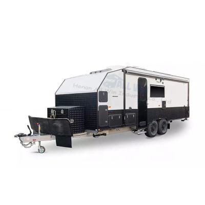 China Small Travel Trailer ALLWIN RV Travel Off Road Trailer Mobile Toy Hauler Caravan For Sale for sale