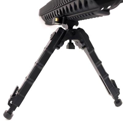 China Tactical V9 Rifle Aluminum Accessories Metal Tripod With Adjustable QD 20mm Picatinny Rail Mount Bipod Adapter Length Black Color for sale