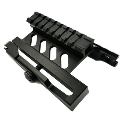 China Aluminum Alloy Tactical AK Quick Detach Rail AK 47 Side Release Serie Mount QD Style 20mm Weaver Rail Side AK Scope Sight Mounts Doubles for sale