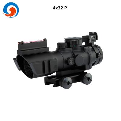 China Aluminum Alloy 4x32 Rifle Scopes Tactical Sighting Device Illuminated Reticle Hunting Scopes for sale