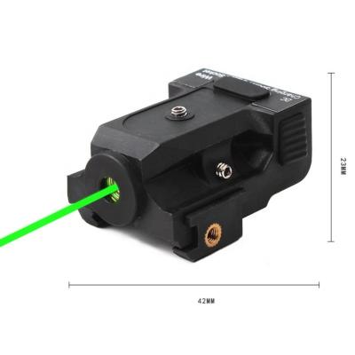 China Outdoor Tactical Aluminum Alloy Mini Size Rechargeable High Quality Green Laser Sight For Pistol/Glock 17 19 22 for sale