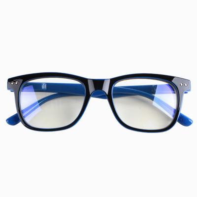 China For New Fashion Reading Glass XH0058 Anti Ray Eyewear Blue Square PC Computer Optical Glasses for sale