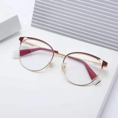 China For Reading Glasses SS0330 Branded Bulk Designers Metal Eye Glass Gold Frame For Women for sale