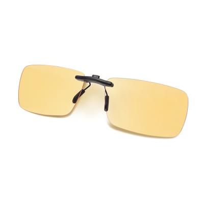 China Fashion Sunglasses 01 Retro Yellow PC Frameless Hot Selling Classic Clip On Sunglasses for sale