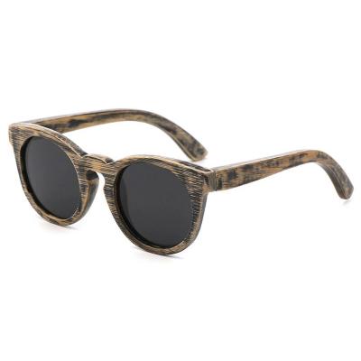 China Fashion Sunglasses 5630 Fashion Style Around Wooden UV400 Polarized Shades Sunglasses for sale