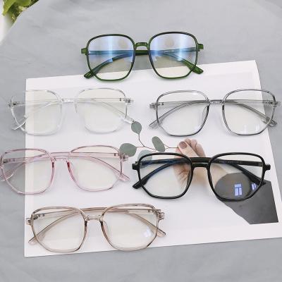 China For Reading Glasses TR03 TR90 Irregular Ultra-wide Frame Anti-blue Radiation Computer Glasses for sale