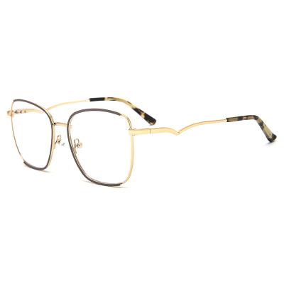 China For Reading Glasses 0188 Fashion Classic Two Color Design Oversized Metal Frame Optical Glasses for sale