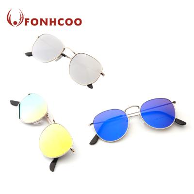 China Custom Fashion Metal Sunglasses FONHCOO Fashion Sunglasses Multicolor Sun Lenses for sale