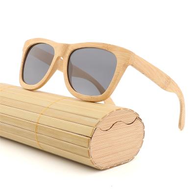 China Hot Selling Handmade Polarized Framed Bamboo Sunglasses Custom Wooden Fashion Sun Glasses Fashion Logo for sale