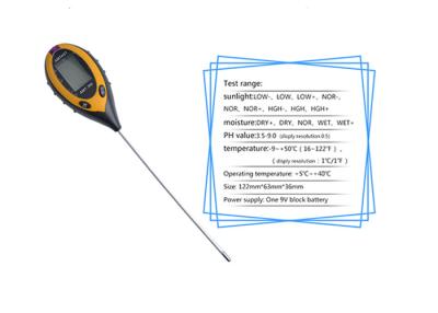 China Digital 4 IN 1 Soil Moisture Tester For Potted / Greenhouses , High Accuracy for sale