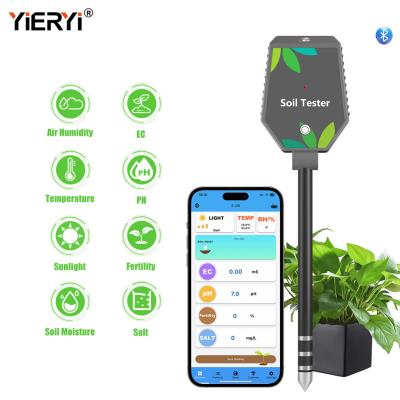 China 6 in 1 YIERYI Plants digital soil meter with LCD display for sale