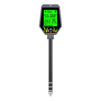 China YIERYI 6 in 1 PH / EC / Moisture / Sunlight / Air Humidity Digital Soil Analyzer Meter for sale