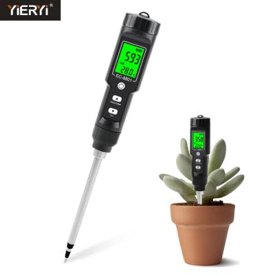 China LCD Display Soil Ec Meter 2 In 1 Multipurpose Conductivity Tester for sale