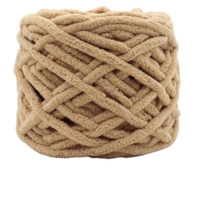 China High Tenacity New Arrival Brown Polyester Crochet Filament Fancy Yarn for sale