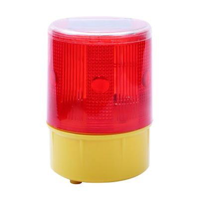 China Flashing--Off Signal Safety Traffic Light Warning Light Red Solar Emergency LED Strobe For Night Road Construction Beacon Lamp for sale