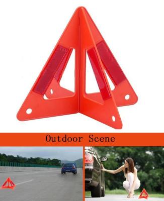 China High Visible PVC Car Warning Triangle Warning Signs Trouble Light Emergency Roads Tripod for sale