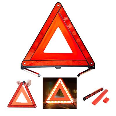 China Road Visible Flasher Tripod Top Car Parking Triangle Practical Emergency Warning Road Safety Foldable Reflective Sign for sale