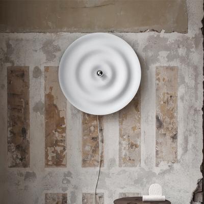 China New Creative Modern Simple Modern Art Corridor Round Bedroom Wall Lamp With Plug Nordic Indoor Living Room Sconce Mounted Lighting Fixture for sale