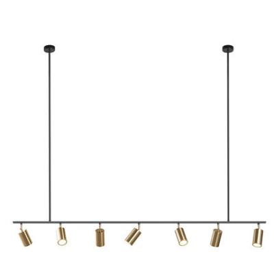 China Modern Gold Shade Pendant Lights Nordic Modern Hanging LED Spotlight Lamp GU10 Design For Dining Room Metal Suspension Lighting Fixture for sale