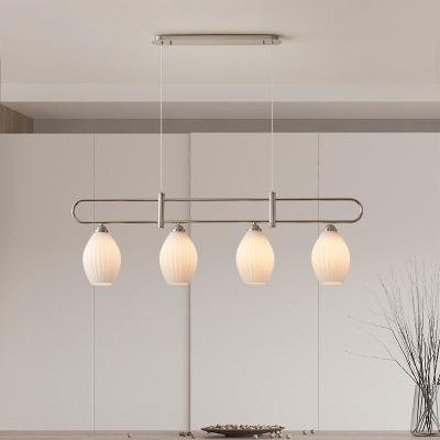 China Modern Black White Metal Fixture E27 Simple Design LED Light Designer LED Style Hanging Lamp Modern Nordic Chrome Pendant Lamp For Kitchen Bar for sale