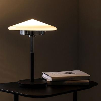 China Modern Korean Statistical Style Bedside Table Lamp Diffuse Nordic Glass Bedside Simple Home Decor Design Hotel Bedroom Decorative Lamp for sale