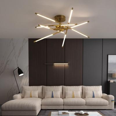 China Decorative Modern Design Ceiling Lamp Decorative Modern Design LED Ceiling Lamp Bedroom Living Room Bedroom Foyer Branch Tube Chandelier Magnetic Black Light for sale