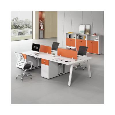 China Simple Commercial Office Computer Desk Computer Desk Workstation Staff Deskware Modern Workstation Screen And Chair Combination Employees for sale