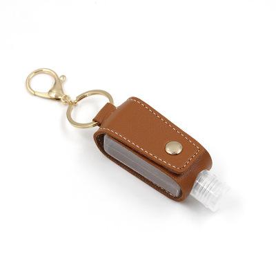 China Travel Portable Hot Leather Outdoor Portable Spray Bottle Liquor Amazon Key Chain For Adults for sale