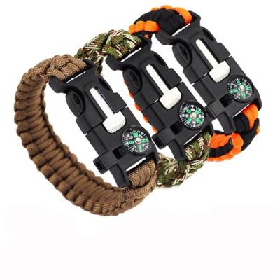 China Camping and Hiking Hot Custom Seven Rope 550 Survival Bracelet Watch High Quality Best Selling Gift for Father Husband for sale