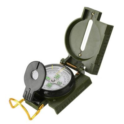 China New Arrived Metal Pocket Army Style Compass Level Military Camping Increasing Survival Walking for sale