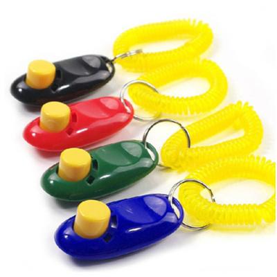 China Viable Wholesale Multi-colors Noise Stop Barking Hiss Round Maker Dog Clicker for sale