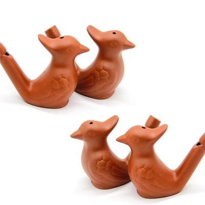 China Promotion Gift Hot Selling Cheap Ceramic Water Bird Whistles Musical Baby Bath Toys For Children (Random Style) for sale