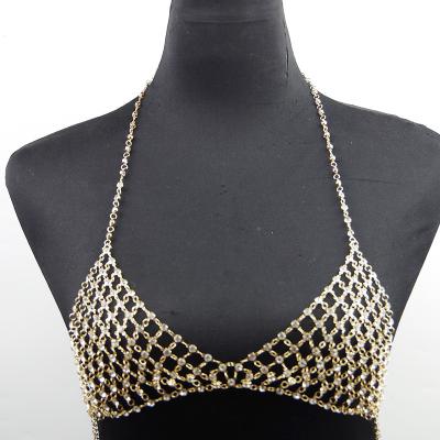 China Factory direct sales FASHIONABLE European and American sexy bikini chest chain body chain for sale